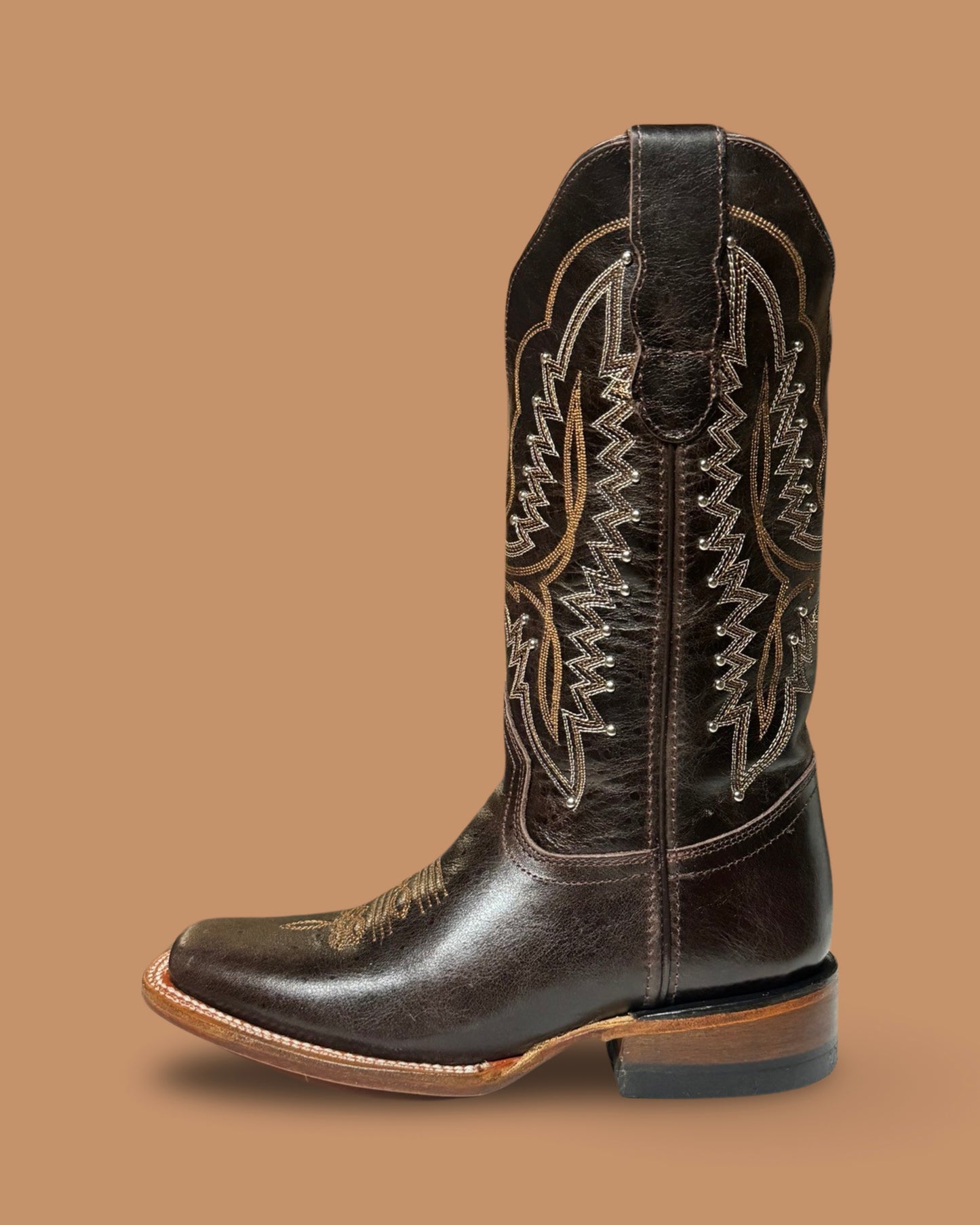 Brown Grisly Rodeo Leather Women’s Boots