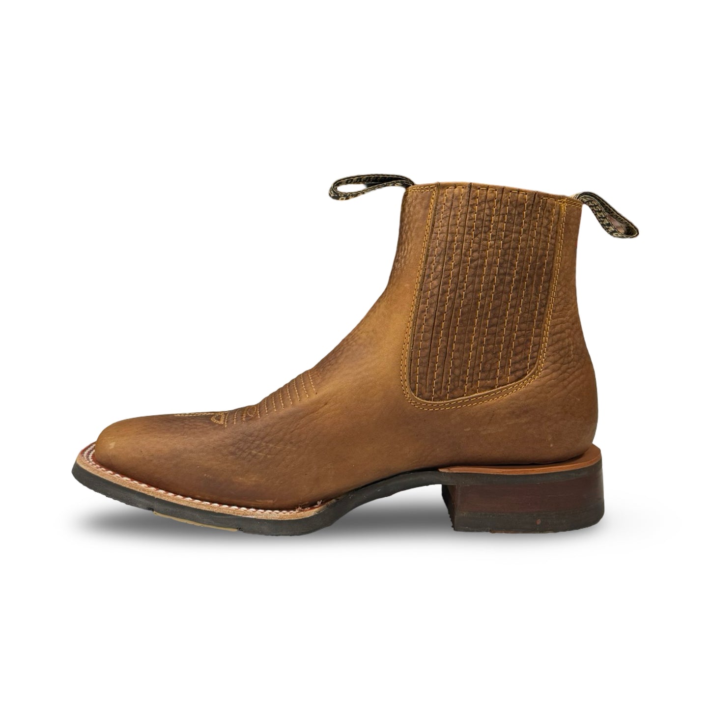 Botin Becerro Piel Rhino Miel (Low-Cut Becerro Honey Leather Men's Boots)