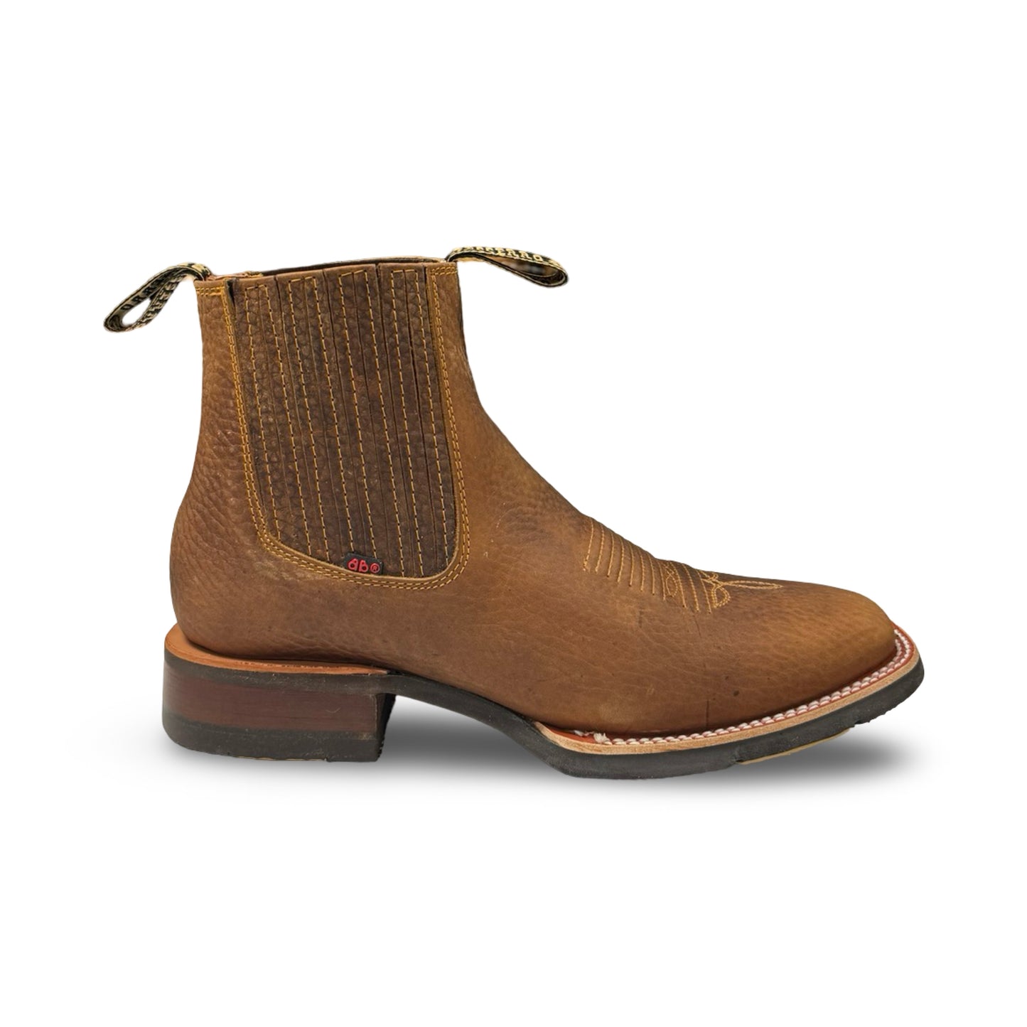 Botin Becerro Piel Rhino Miel (Low-Cut Becerro Honey Leather Men's Boots)