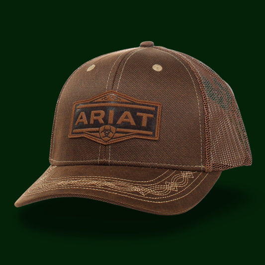 Ariat Vintage Brown Logo Hat