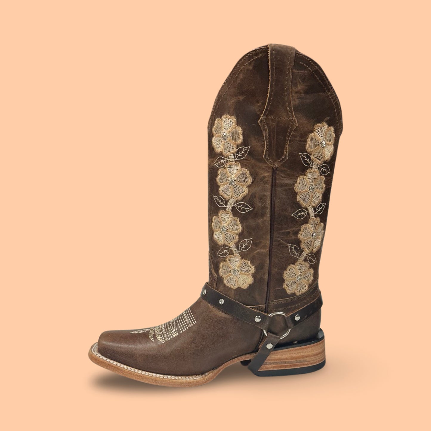 Flores Blancas Rodeo Brown