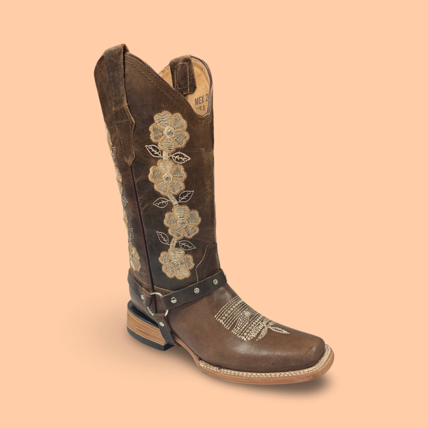 Flores Blancas Rodeo Brown