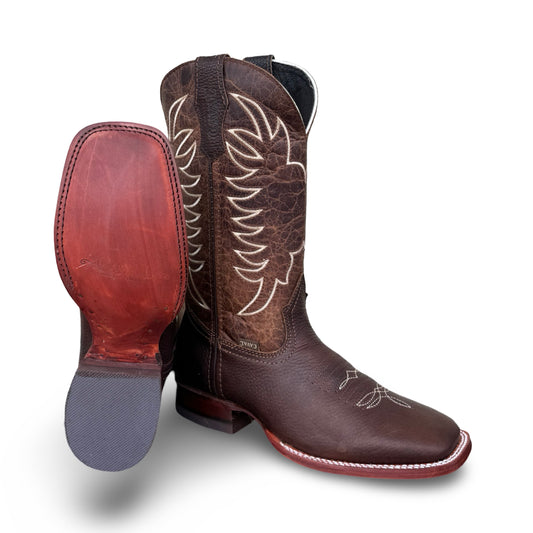 Caval Brown Boots Full Grain Genuine Leather and Leather Sole (Ex-Pand System)