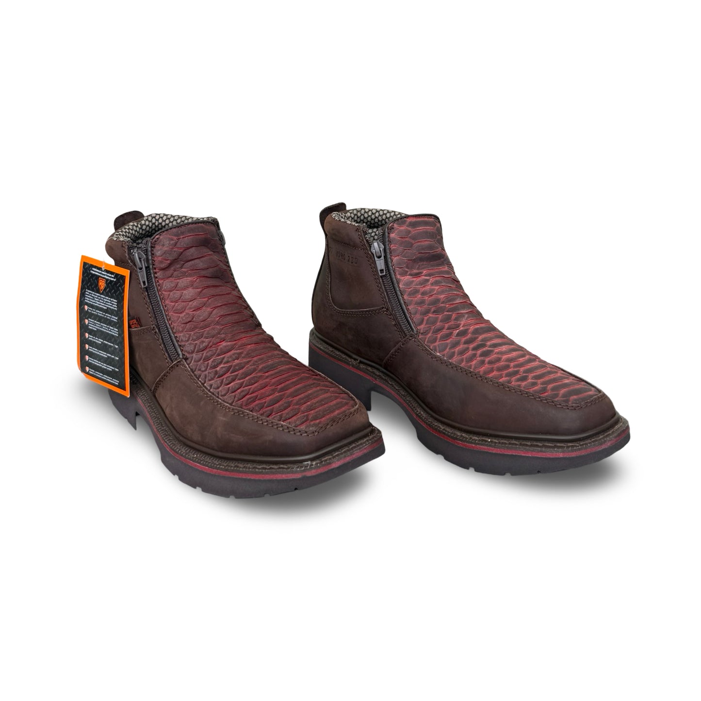 Raptor Black Cherry Python Botin